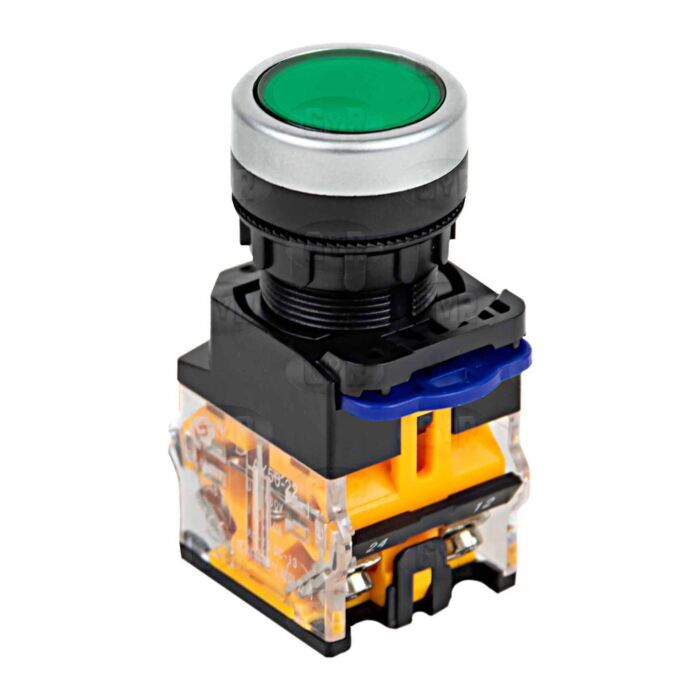 Botón de Encendido Verde sin luz LED